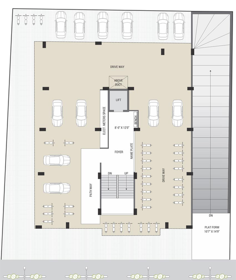 Master Plan of Shreeji Jaldeep Residency in New Maninagar, Ahmedabad - Image 100262