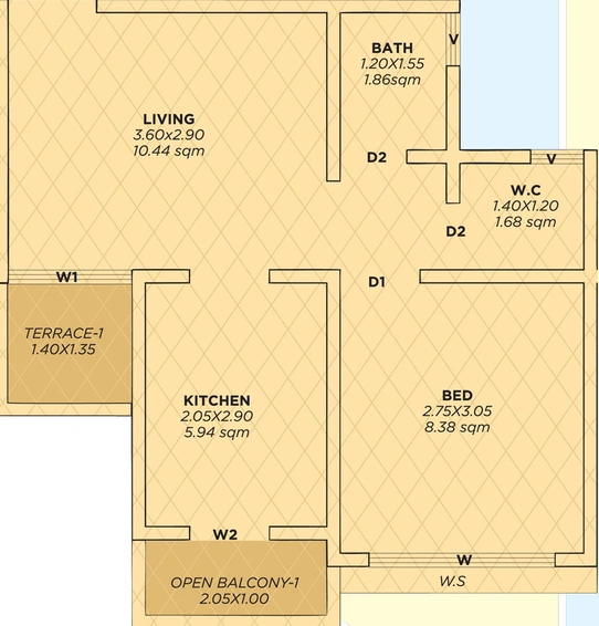 1 BHK Flat in Siddhivinayak Riddhima in Taloja, Navi Mumbai - Image 465676