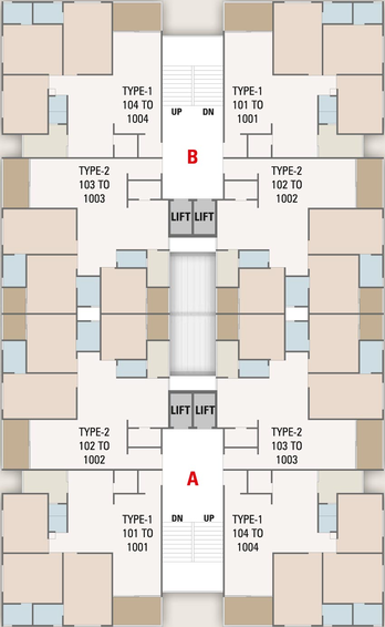 Floor Plan of Leela Exotica in Nava Naroda, Ahmedabad - Image 100282