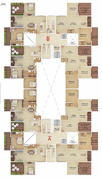 Floor Plan of Abhijit Jayanti Nagari 7 in Besa, Nagpur - Image 165474