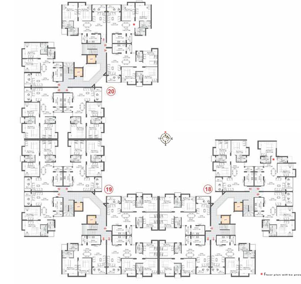 Floor Plan of Fire Daffodil Highs in Mihan, Nagpur - Image 160194