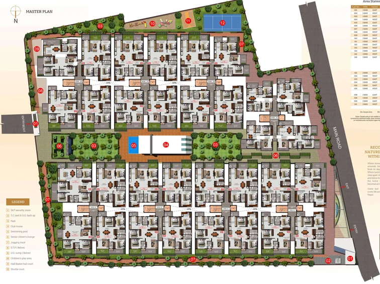 Master Plan of Abhigna Misty Woods in JP Nagar, Bangalore - Image 100697