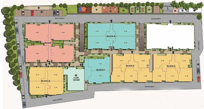 Master Plan of Esteem Kings Court in JP Nagar, Bangalore - Image 100706