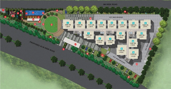 Master Plan of DSR RR Avenues in Yelahanka, Bangalore - Image 100595