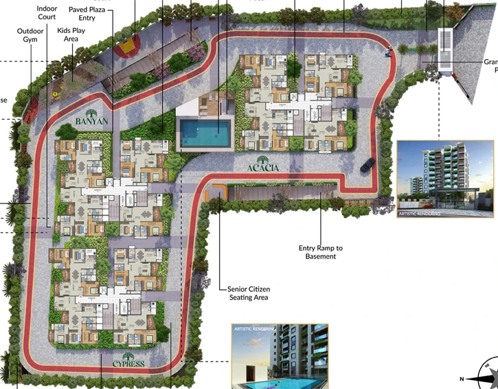 Master Plan of Elegant Terraces in Rajarajeshwari Nagar, Bangalore - Image 100724