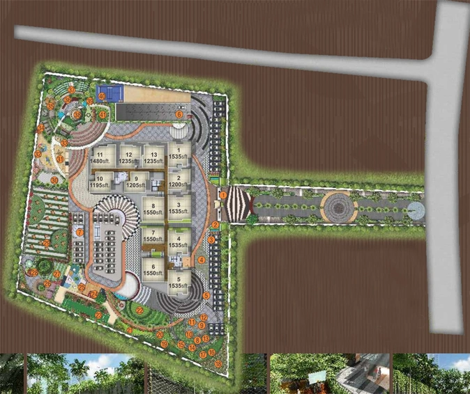 Master Plan of Trendsquares Ambience in Thanisandra, Bangalore - Image 100734