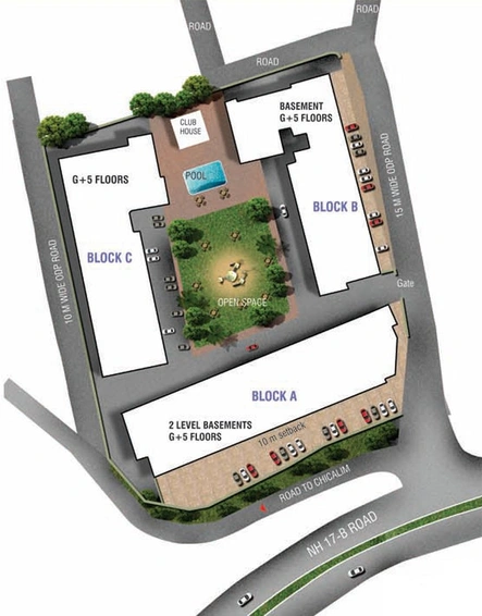 Master Plan of Prabhus Emerald in Dabolim, Goa - Image 153092