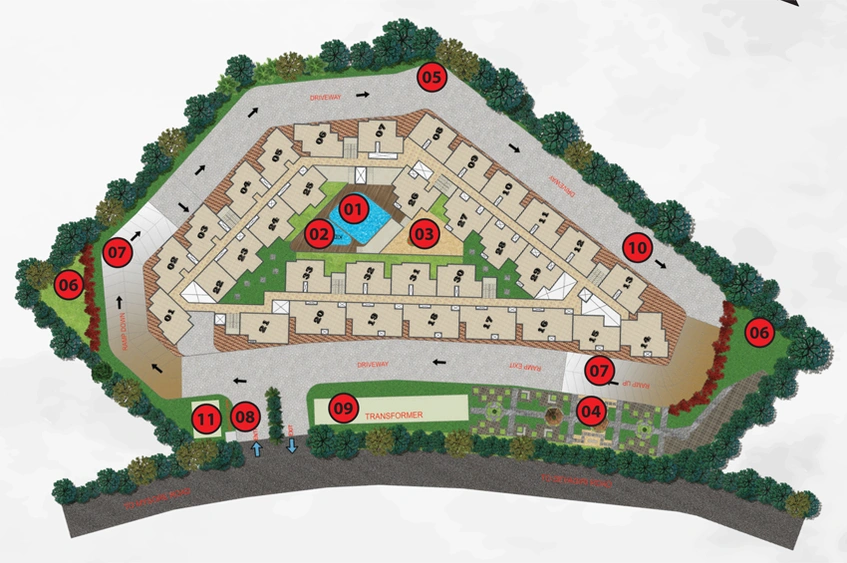 Master Plan of Sowparnika Sunray in Mysore Road, Bangalore - Image 100660