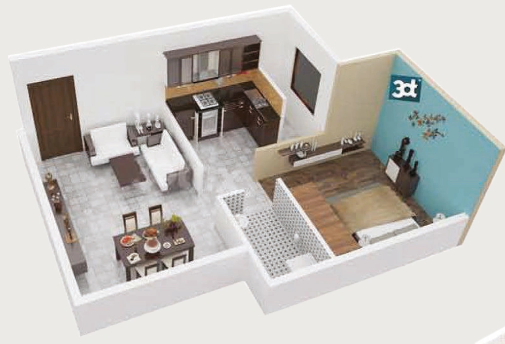 1 BHK Flat in Sriven Daksha Elite in Hosa Road, Bangalore - Image 688356
