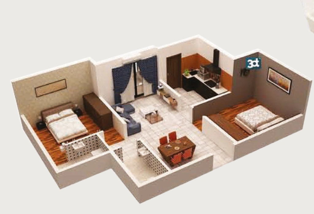 2 BHK Flat in Sriven Daksha Elite in Hosa Road, Bangalore - Image 688357