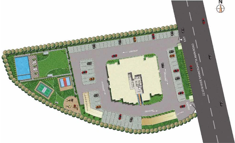 Master Plan of Jains Aashraya in Bannerghatta, Bangalore - Image 101228