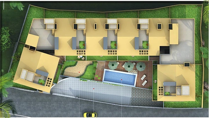 Master Plan of Divine Palm Spring Residency in Anjuna, Goa - Image 162661