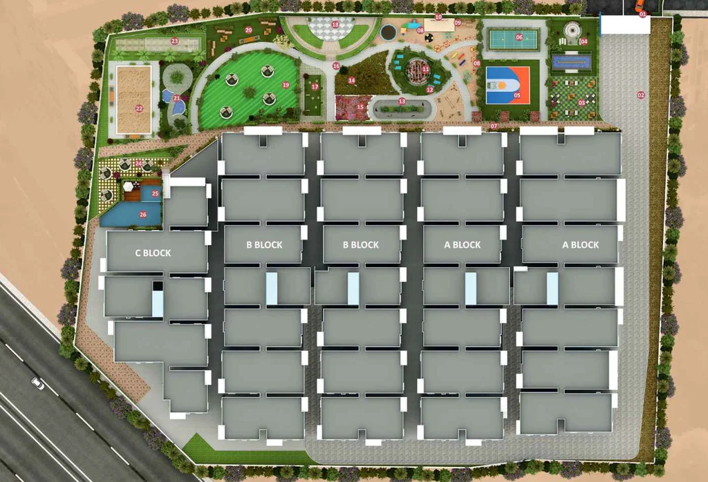 Master Plan of Sree Urban Orchids Phase 2 in Panathur, Bangalore - Image 101218