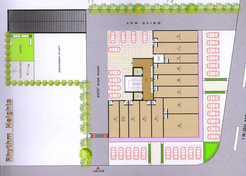 Master Plan of Rhythm Heights in Zundal, Ahmedabad - Image 101390