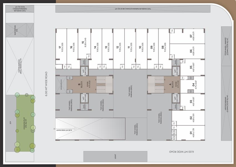 Master Plan of Umiya Atishay Sky in Sargasan, Gandhinagar - Image 101128