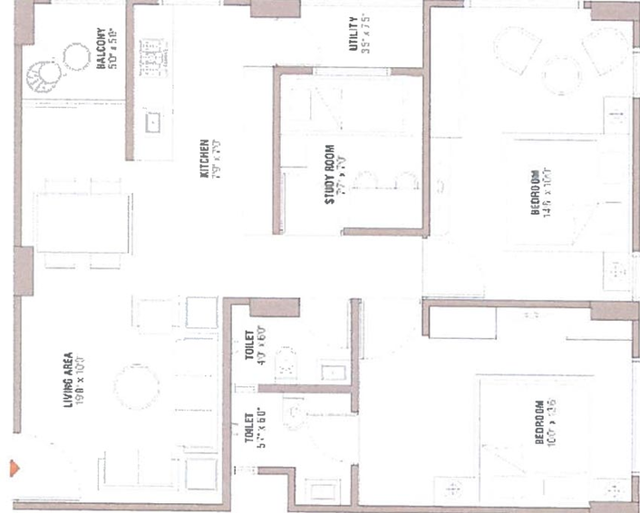 3 BHK Flat in Satnam Surya Heights in Nana Chiloda, Ahmedabad - Image 691127
