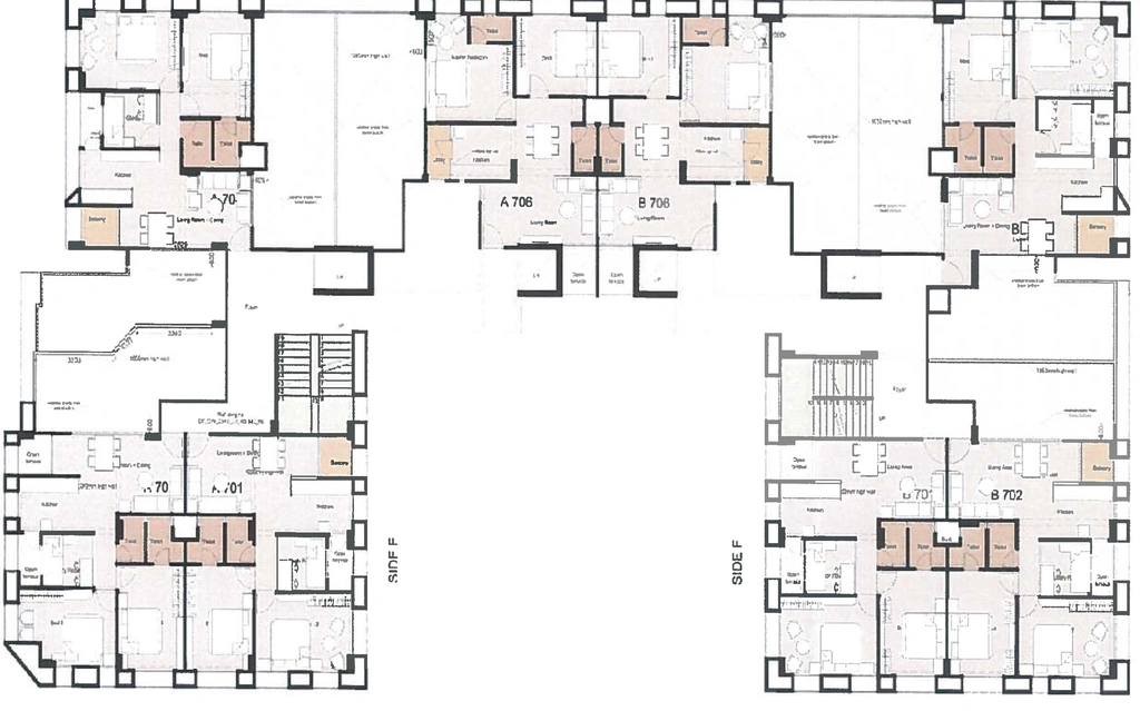 Floor Plan of Satnam Surya Heights in Nana Chiloda, Ahmedabad - Image 101449