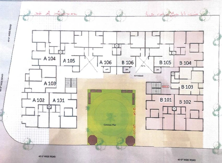 Master Plan of Satnam Surya Heights in Nana Chiloda, Ahmedabad - Image 101450
