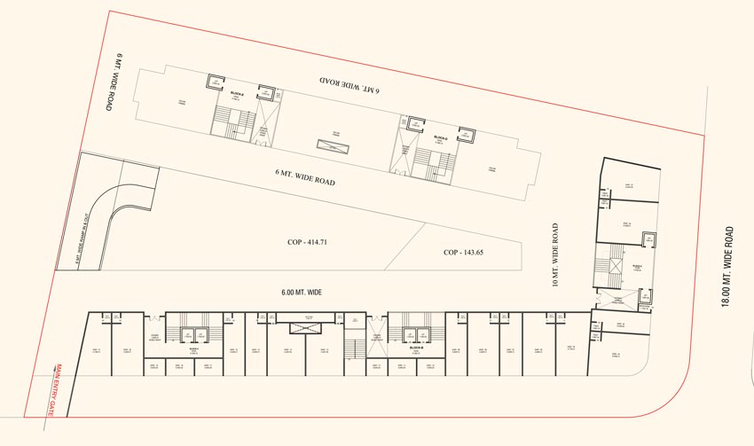 Master Plan of Bosky Sanelite in Kudasan, Gandhinagar - Image 101341