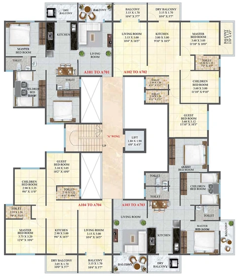 Floor Plan of SM Shrimant Chintamani in Nashik Road, Nashik - Image 165305