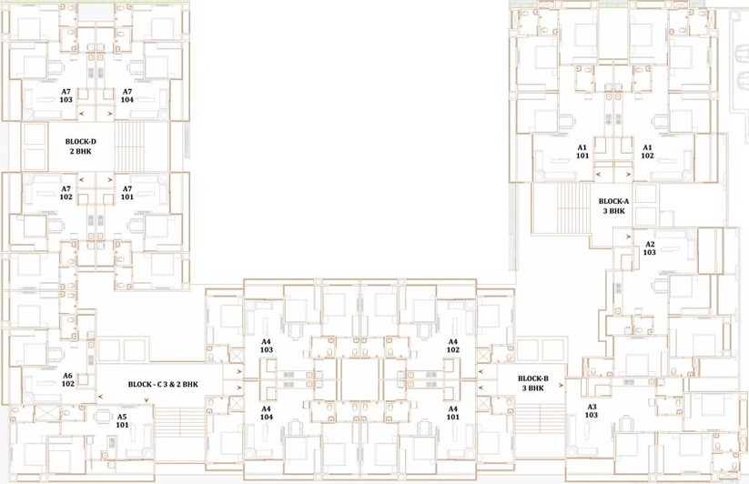 Floor Plan of Dev Aashish Pride Plus in Nava Naroda, Ahmedabad - Image 101157