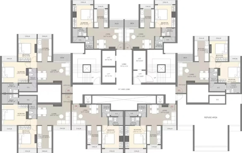 Floor Plan of Metro Regents Park in Kharghar, Navi Mumbai - Image 98112