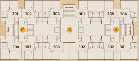 Floor Plan of Dev Aashish Sky in Nava Naroda, Ahmedabad - Image 101188