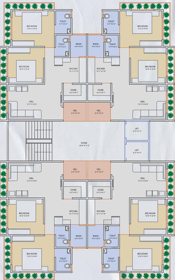 Floor Plan of Keshav Akshar Elite in Ghuma, Ahmedabad - Image 101411