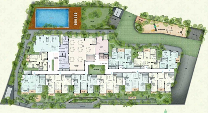 Master Plan of Land Capital Calista in Yelahanka, Bangalore - Image 101330
