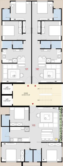 Floor Plan of Keshav Krupa Shree in Thaltej, Ahmedabad - Image 101427
