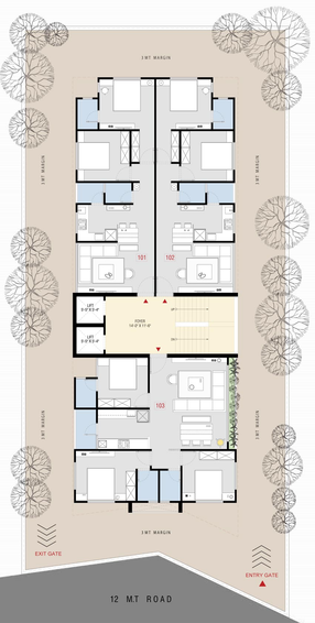 Master Plan of Keshav Krupa Shree in Thaltej, Ahmedabad - Image 101428