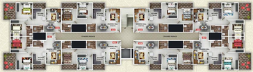 Floor Plan of Bhoomi Sai Shrushti in Jaitala, Nagpur - Image 160812