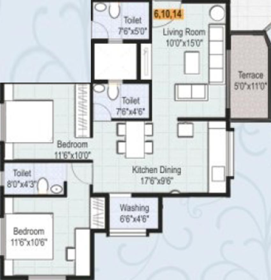 2 BHK Flat in Cityscape Ameya Residency in Gangapur Road, Nashik - Image 814664