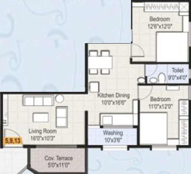 2 BHK Flat in Cityscape Ameya Residency in Gangapur Road, Nashik - Image 814663