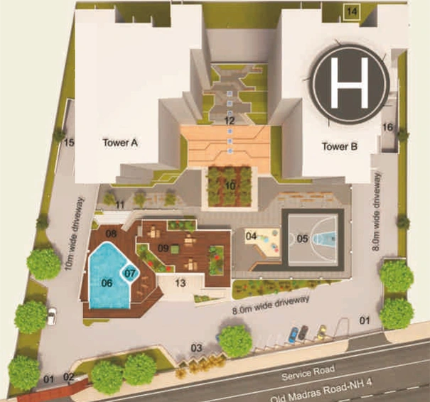 Master Plan of RJ Lake Gardenia in KR Puram, Bangalore - Image 101493