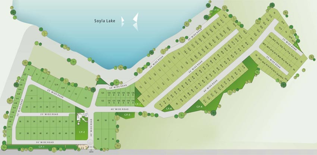 Master Plan of Bhagirath Lake City in Sanand, Ahmedabad - Image 127547