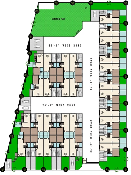 Master Plan of Bhagirath Sapphire Villa in Lambha, Ahmedabad - Image 101573