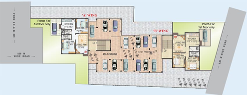 Floor Plan of Aditya Pride Lily in Jail Road, Nashik - Image 147808