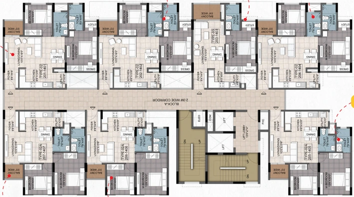 Floor Plan of Sipani Royal Heritage in Chandapura, Bangalore - Image 101513