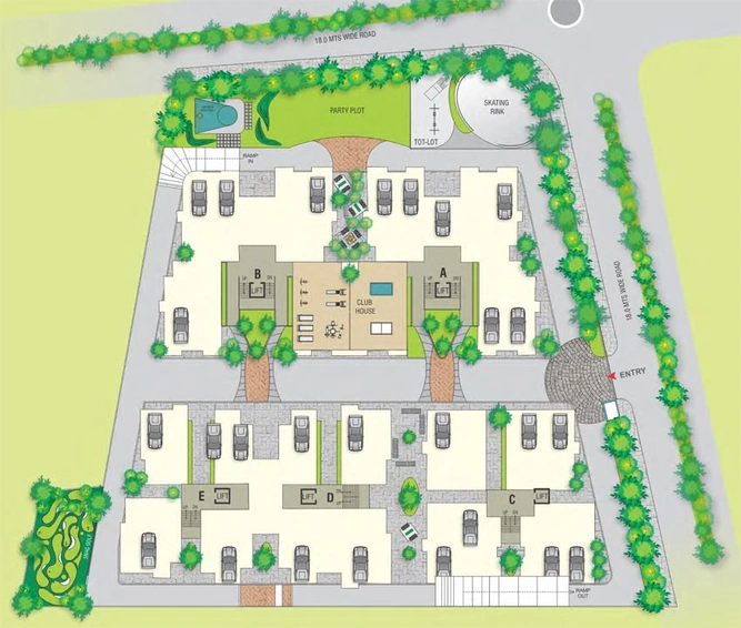 Master Plan of Mahavir Shree Mahalaxmi Life in Hansol, Ahmedabad - Image 101566