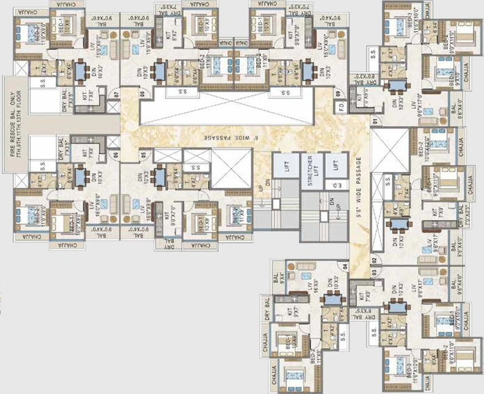 Floor Plan of Sairama Autograph in Panvel, Navi Mumbai - Image 35490