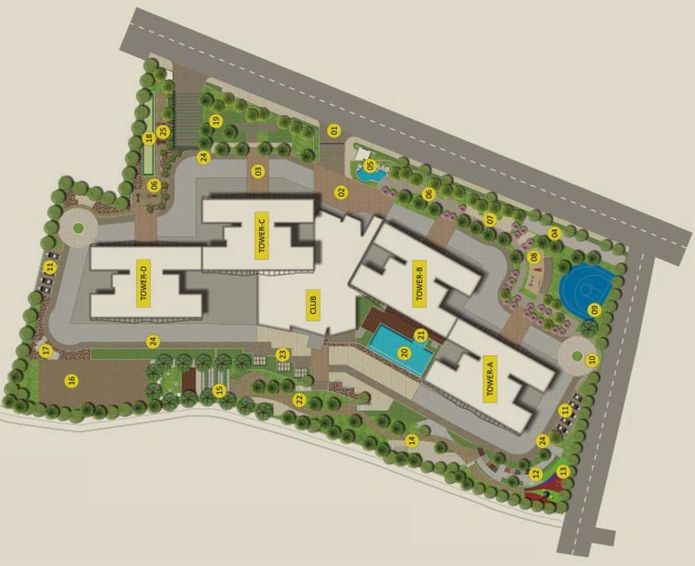 Master Plan of Vista Spaces Okas in Yelahanka, Bangalore - Image 101712