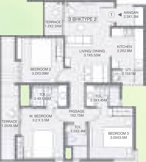 3 BHK Flat in Godrej Greens in Undri, Pune - Image 824029