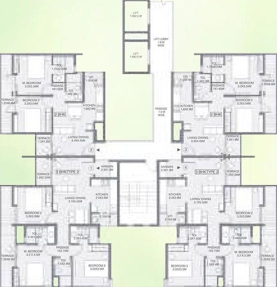 Floor Plan of Godrej Greens in Undri, Pune - Image 193538