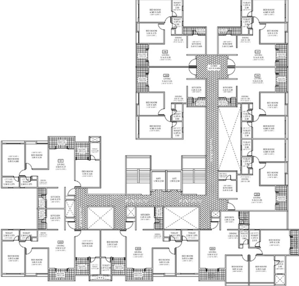 Floor Plan of Shriram Nysa in Dhanori, Pune - Image 194768