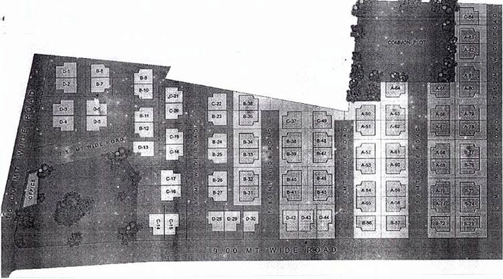 Master Plan of Ravi Pranav Bungalows in Waghodia Road, Vadodara - Image 192287