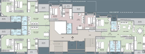 Floor Plan of Utsav Elite Evoq in Baner, Pune - Image 180335
