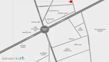 Location of Mahalakshmi Satvam Skyline - Image 101665