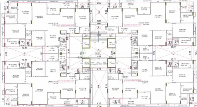 Floor Plan of Samved The Grasslands in Kudasan, Gandhinagar - Image 101675