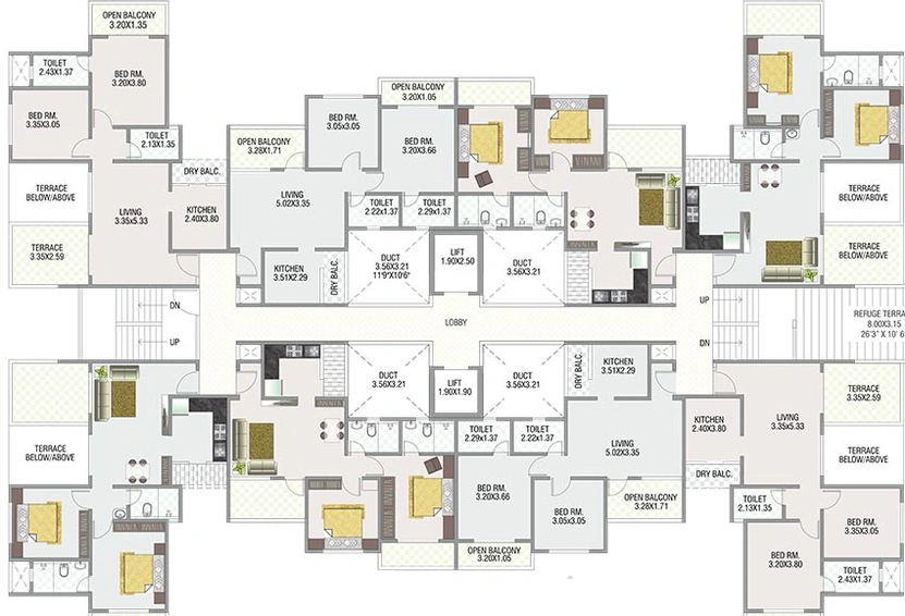Floor Plan of Reelicon Fairybell in Sus, Pune - Image 180560